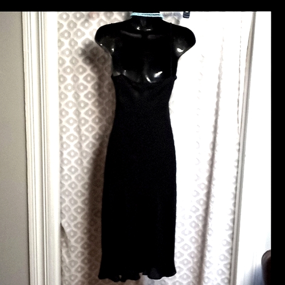 VTG DVF 2in1 100% Silk Day to Night Midi Dress LBD VINTAGE - Picture 7 of 16